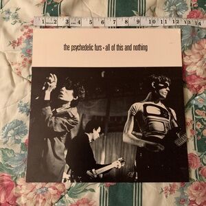 Psychedelic Furs "All This And Nothing" poster/flat